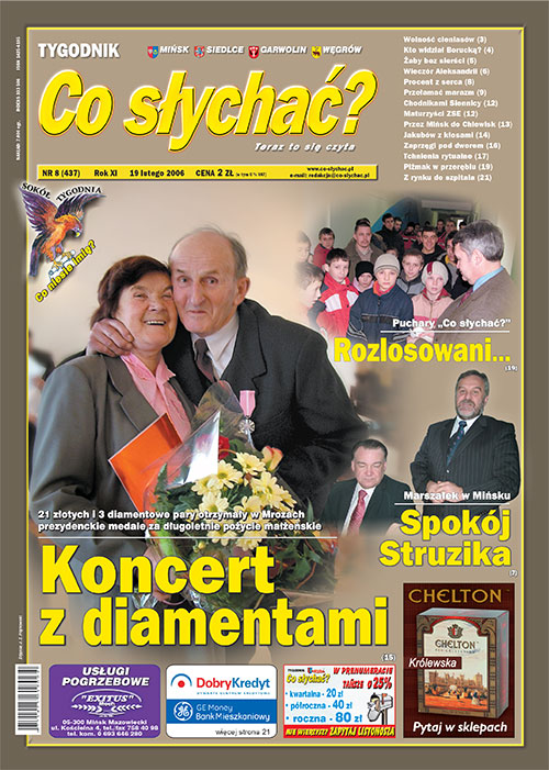 Okładka gazety Co słychać? - nr 8 (437) 2006